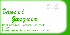 daniel gaszner business card